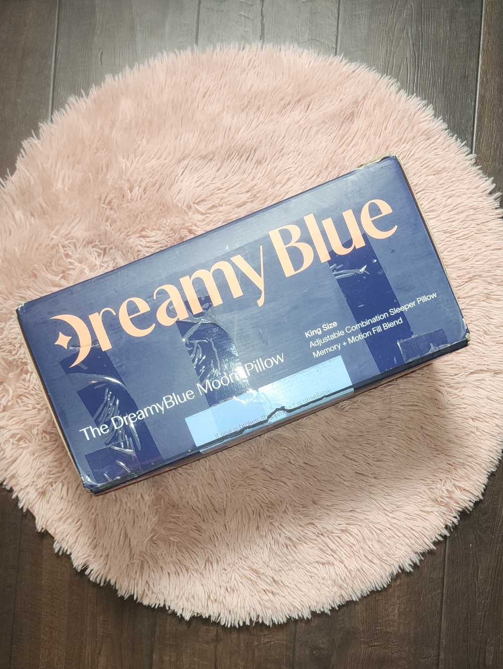 DreamyBlue Blue Moon Pillow - King SizeAdjustable Memory Foam | Excellent Cond